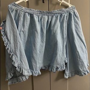 Cropped off the shoulder blouse